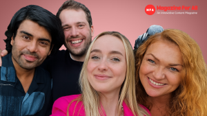 Hettie Jago and family smiling individuals pose together for a cheerful selfie.