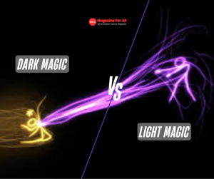 An illustration depicting different popular magic styles, featuring close-up tricks, mentalist and grand illusions.