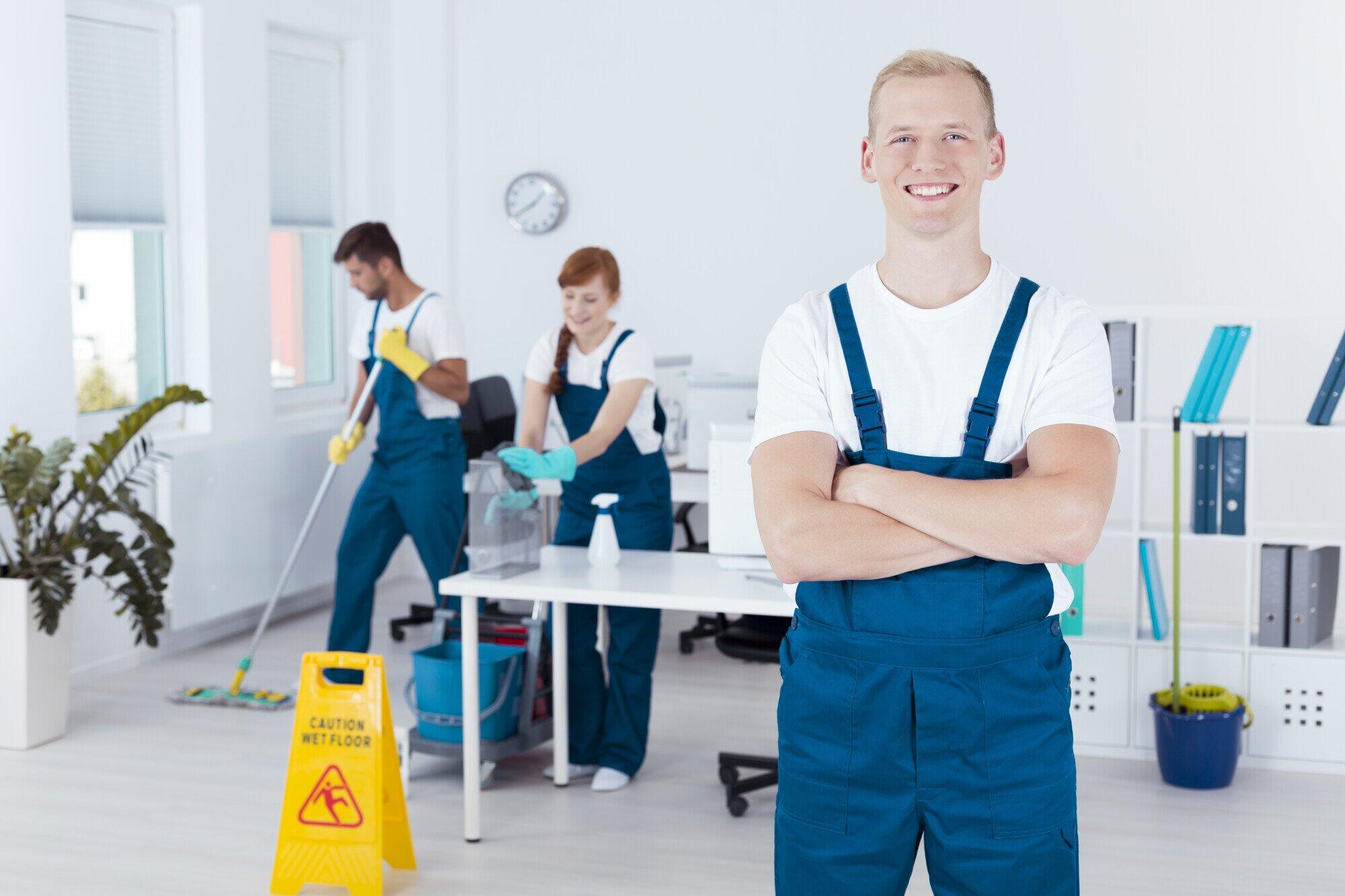 Young-cleaning-staff-working-i